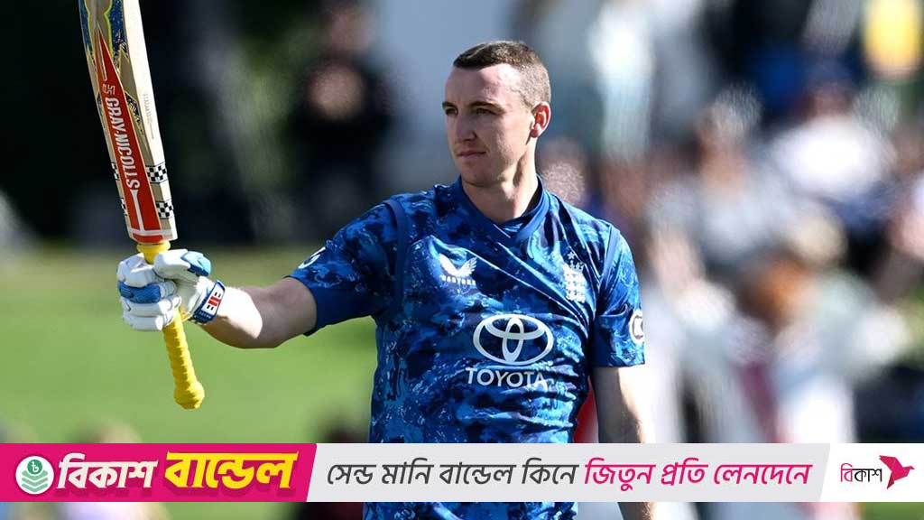 ধ্বংসস্তূপে দাঁড়িয়ে ব্রুকের অসাধারণ সেঞ্চুরি, তারপরও পারল না ইংল্যান্ড