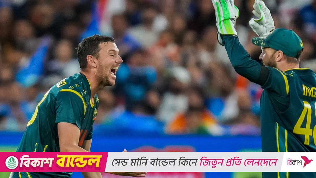 ৮২ হাজার দর্শকের সামনে ভারতের ব্যাটিং গুঁড়িয়ে অস্ট্রেলিয়ার জয়